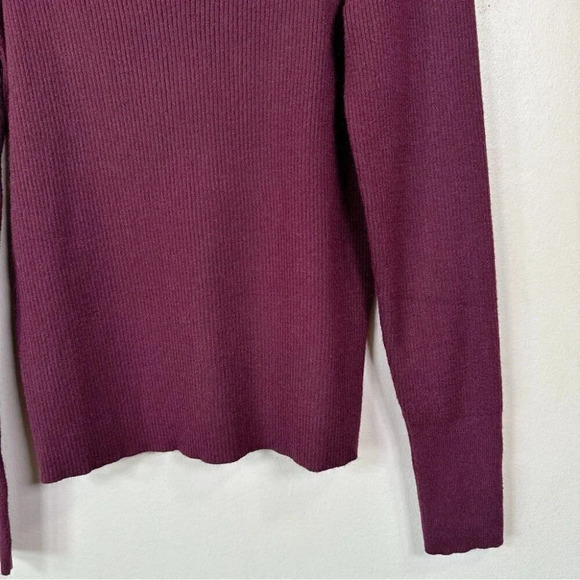 Halogen Womens Size 1X Ribbed Heart Neck Soft Long Sleeve Sweater - Picture 7 of 15